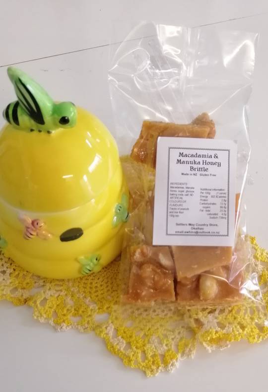 Macadamia and Manuka Honey Brittle